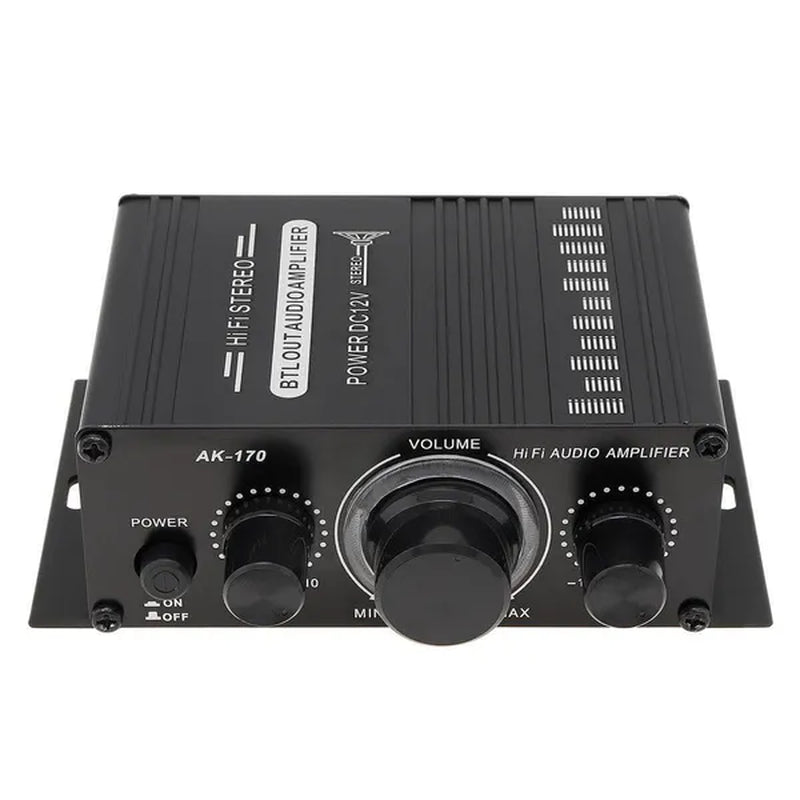 AK170 2 Channel Power Amplifier Audio Karaoke Home Theater Amplifier Mini Hifi Amplifier with USB SD Interface