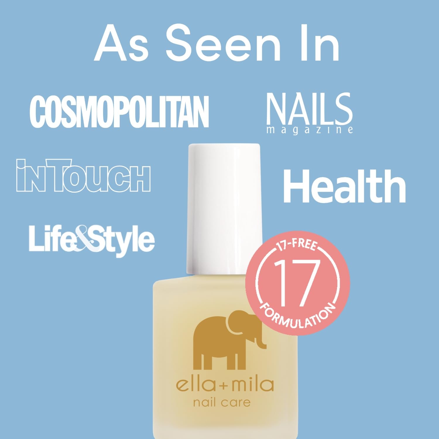 "All about the Base - Coat Nail Polish - Long-Lasting Ridge Filler Base Coat - Nail Care That Helps Smooth & Fill Natural Nails (0.45 Fl Oz)