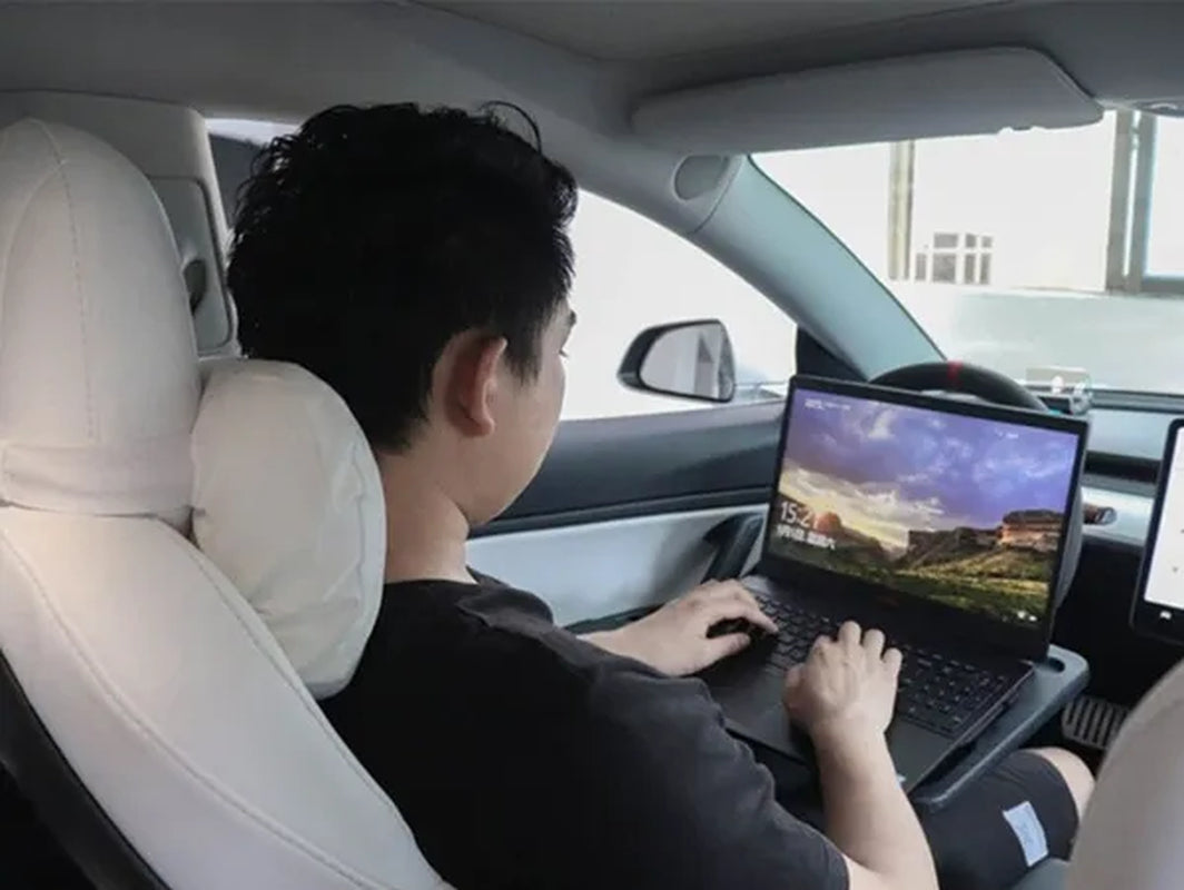 2021 Upgrade Version  Car Tray Computer Desk Automobile Supplies Steering Wheel Large Calorie Table Beverage Rack Writing Desk Drink Food Cup Tray Holder Stand Desk