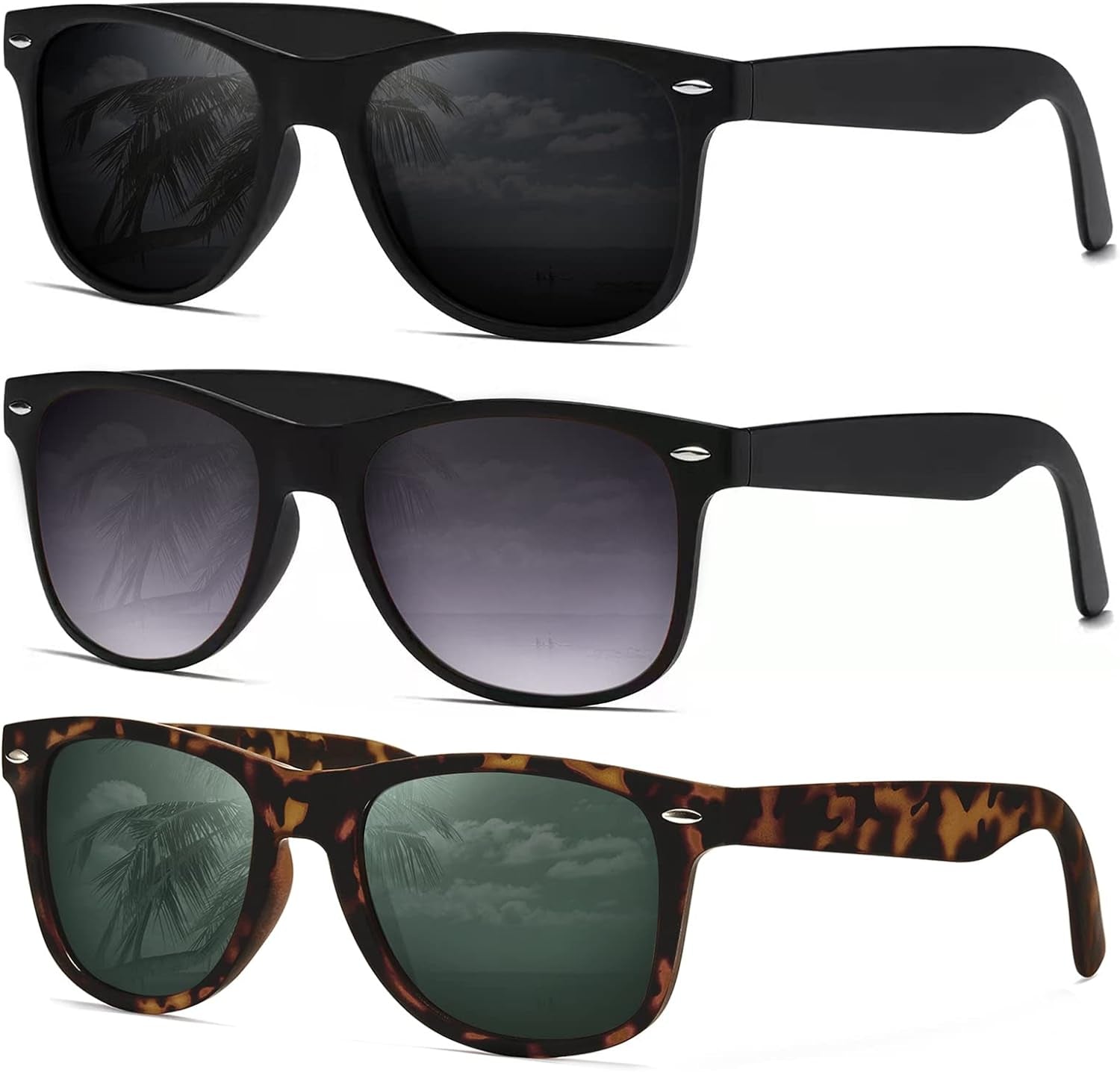 Sunglasses Men Polarized Sunglasses for Womens Trendy Retro Mirror Lens for Driving Fishing UV400 Protection