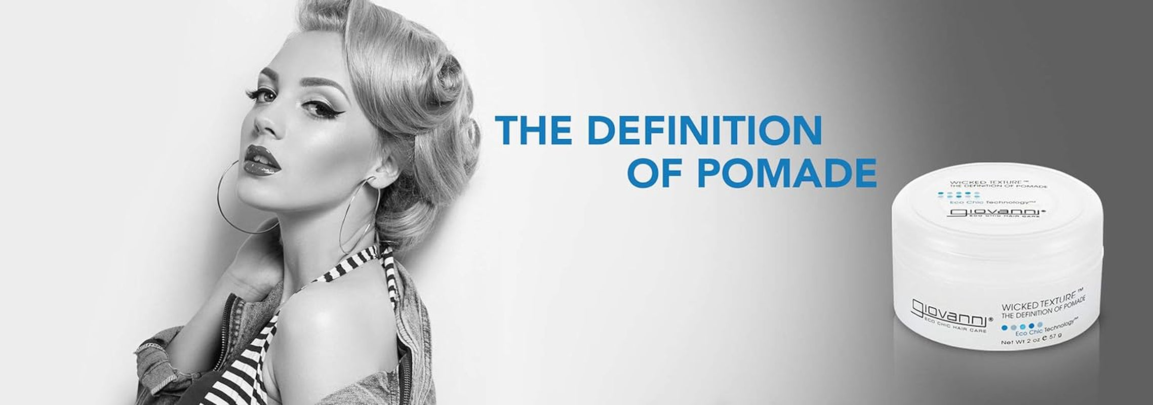 Wicked Texture the Definition of Pomade - Styling Hair Pomade, Helps to Shape Hair & Smooth Texture, Water Based Pomade That Washes Out Easily, Vegan, Paraben Free, Color Safe - 2 Oz