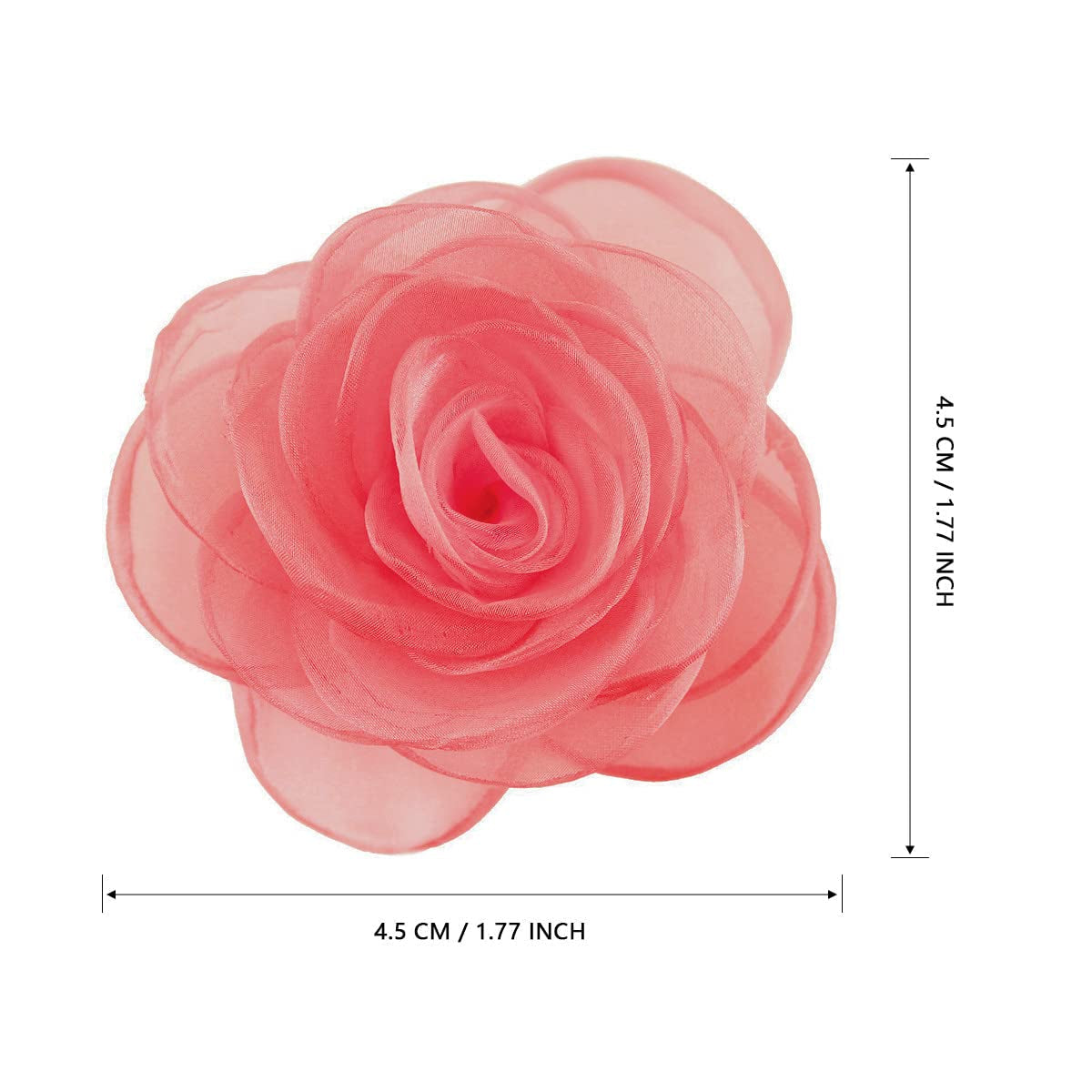 Light Orange Floral Pin for Hats and Accessories