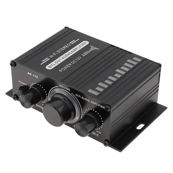 AK170 2 Channel Power Amplifier Audio Karaoke Home Theater Amplifier Mini Hifi Amplifier with USB SD Interface