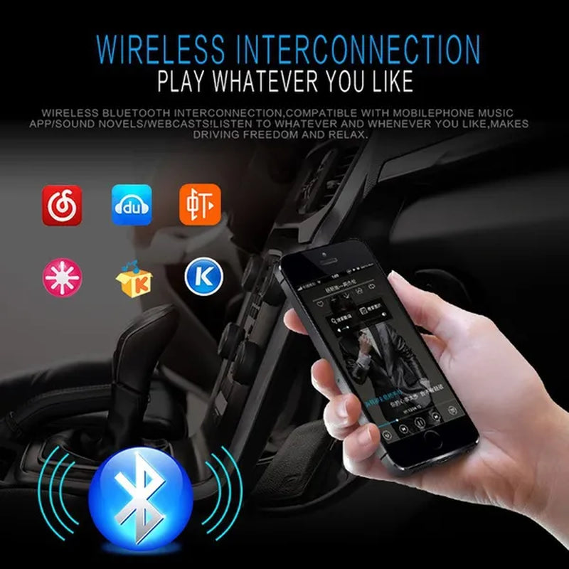 Newest 1 Din In-Dash Car Stereo Radio 12V Bluetooth Handsfree MP3 Audio Player Support USB/SD MMC Port 12V Car Stereo FM Radio MP3 Audio Player 1 Din Autoradio