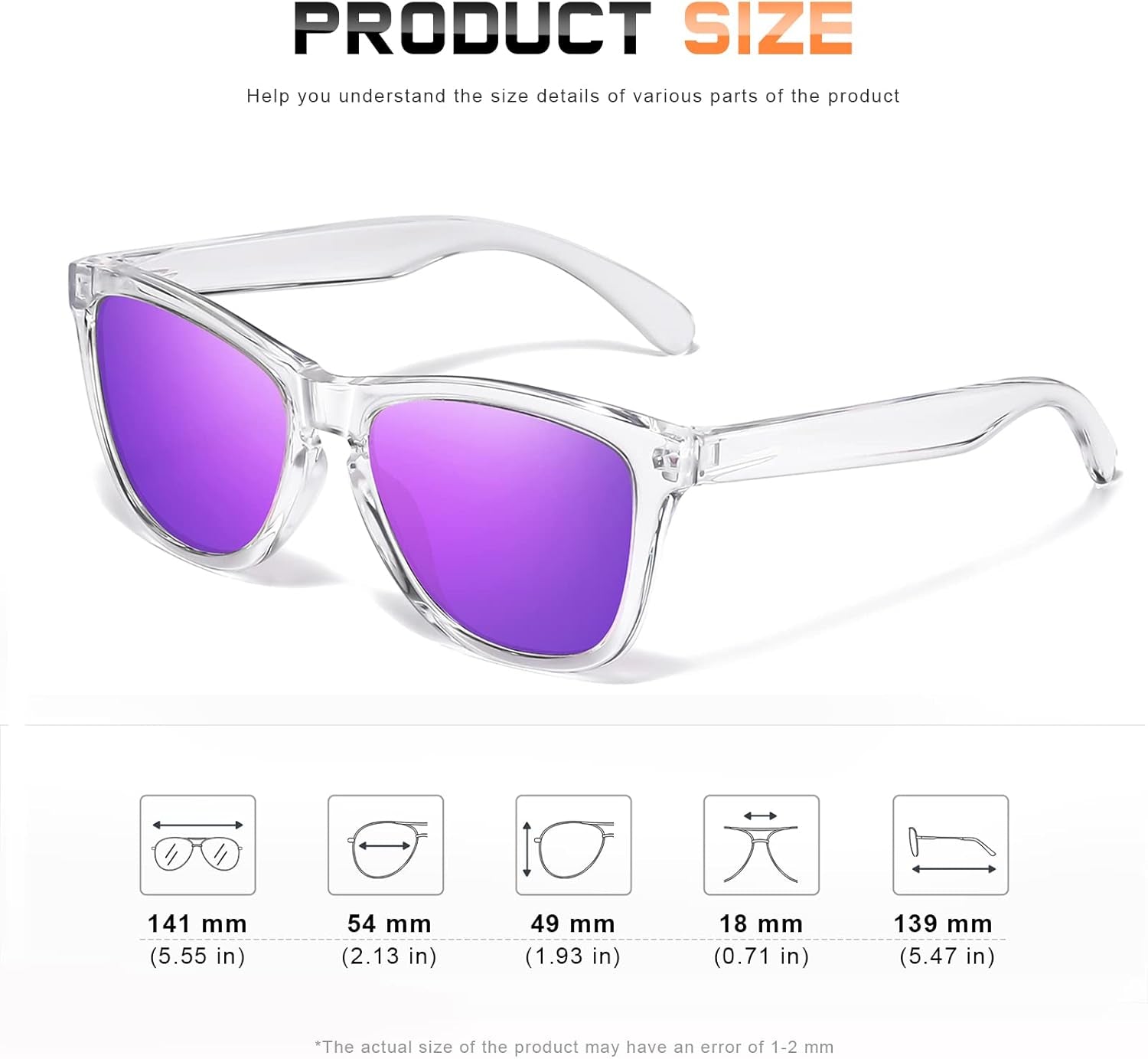 Sunglasses Womens Polarized Sunglasses for Women Trendy Designer Mirrored Sunglasses UV400 Protection Sun Glasses