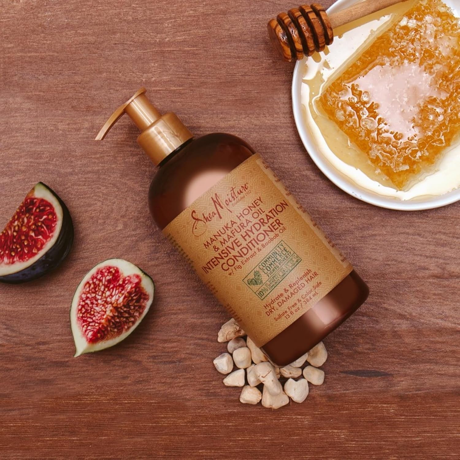 Conditioner Intensive Hydration for Dry, Damaged Hair Manuka Honey and Mafura Oil to Nourish and Soften Hair 13 Oz