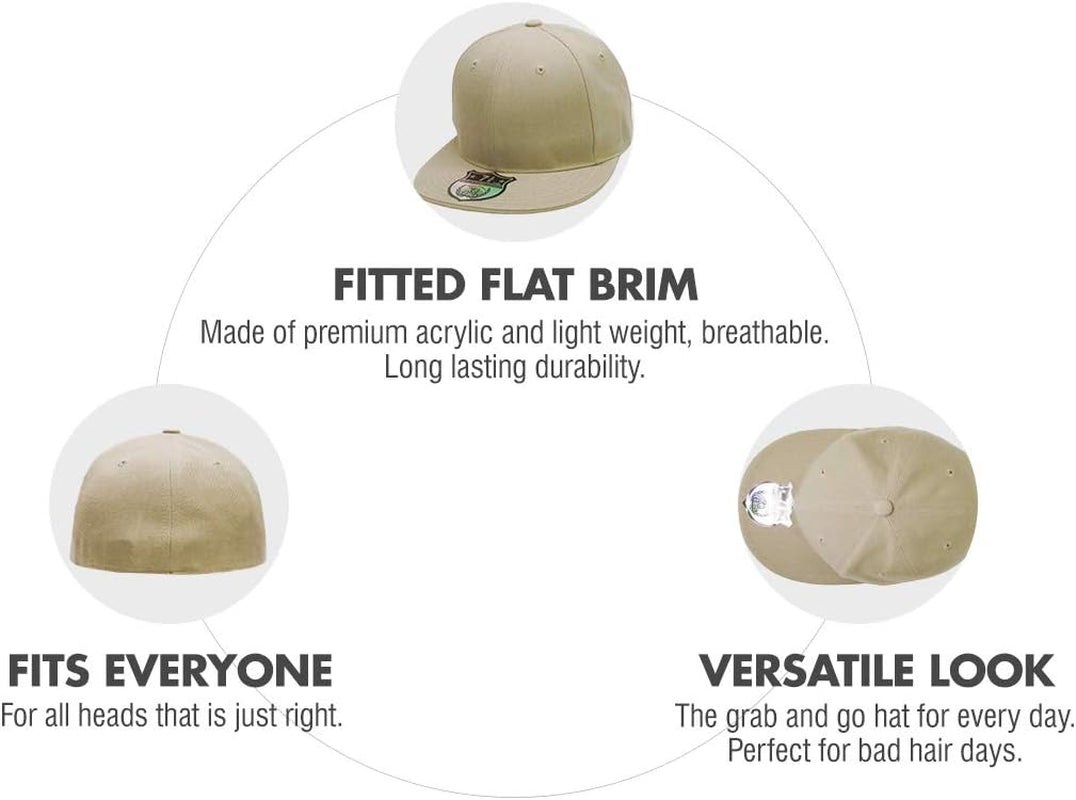 ® Original 6 Panel Flat Brim True-Fit Fitted Cap