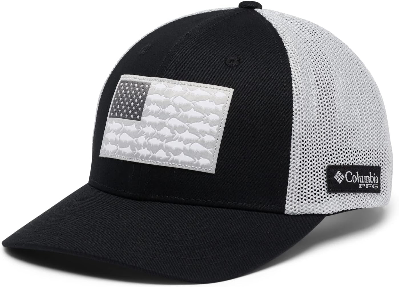 Unisex Adult PFG Fish Flag Mesh Ball Cap High Crown