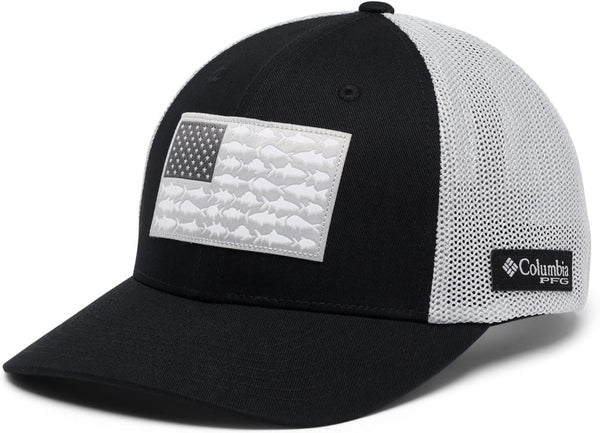 Unisex Adult PFG Fish Flag Mesh Ball Cap High Crown