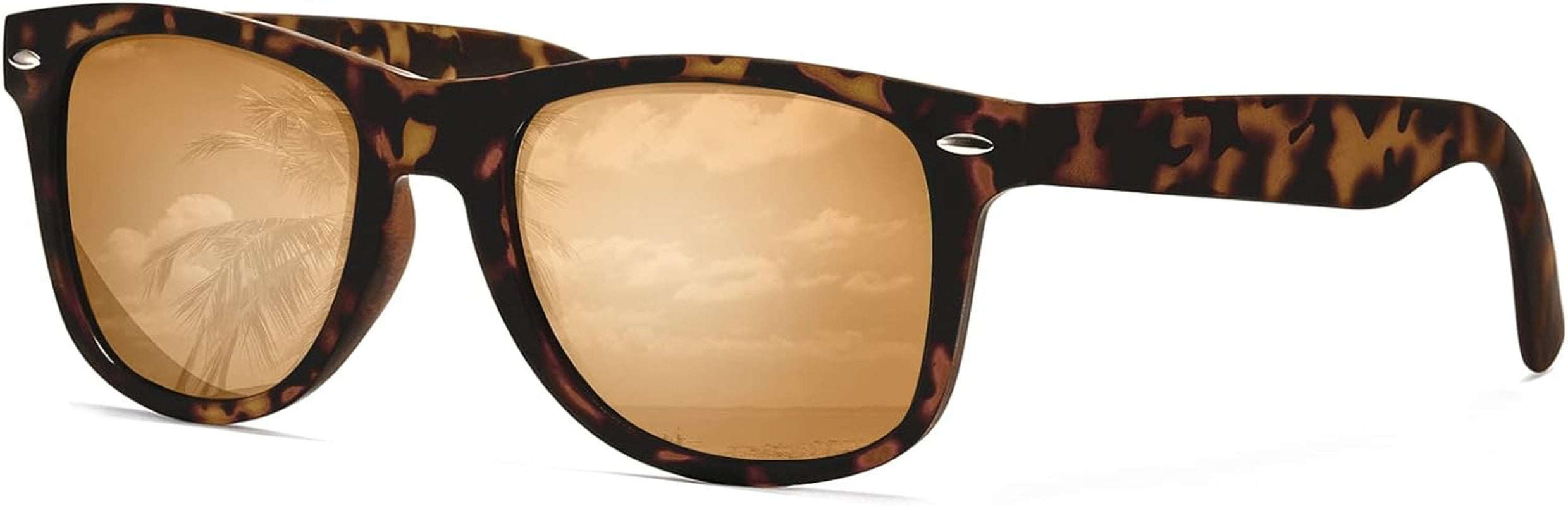 Sunglasses Men Polarized Sunglasses for Womens Trendy Retro Mirror Lens for Driving Fishing UV400 Protection