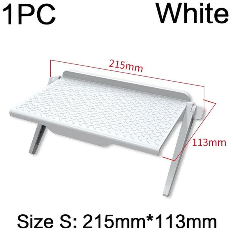 TV Monitor Rack Screen Top Storage Shelf Holder Home Storage Computer Multi-functional Organizer Bracket (Only Shelf) S/L 1PC