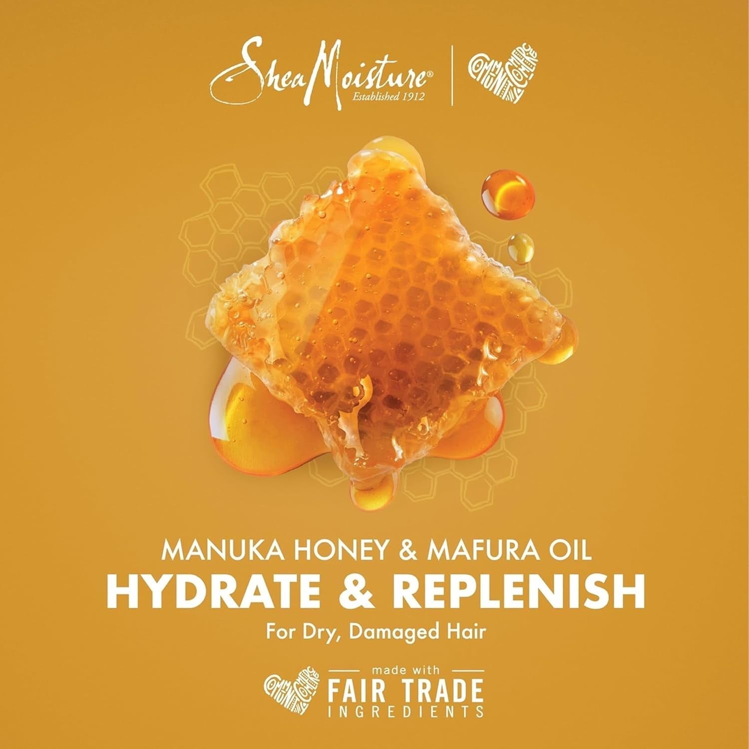 Conditioner Intensive Hydration for Dry, Damaged Hair Manuka Honey and Mafura Oil to Nourish and Soften Hair 13 Oz