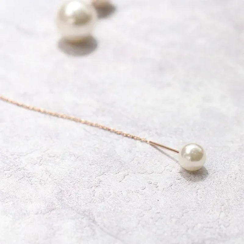 1Pcs Pearl Choker Necklace Elegant Big White Imitation Pearl Choker Necklace Cla