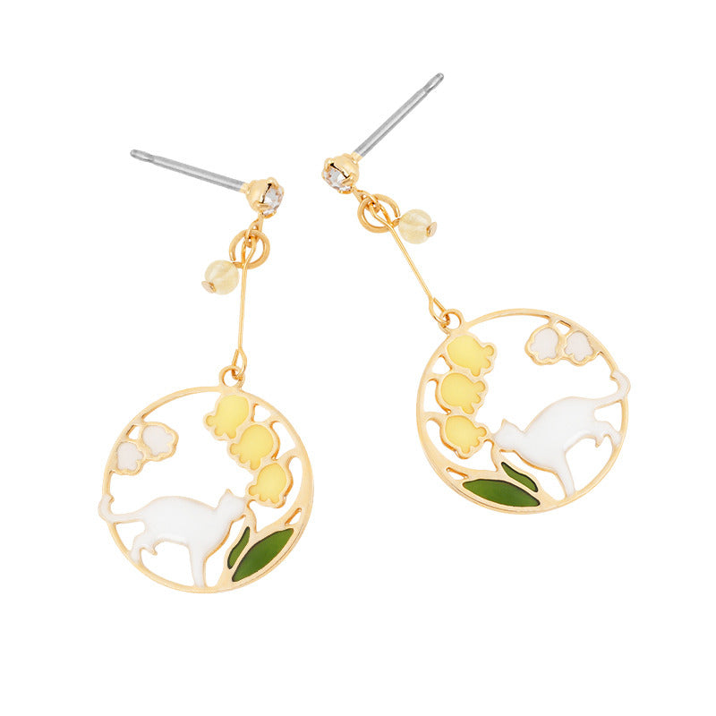 Earrings without Pierced Ears, Sweet Flowers and Playful