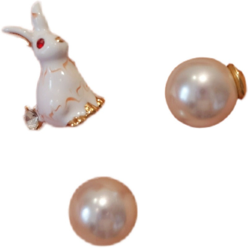 Flower Ins Design Freshwater Pearl Earrings