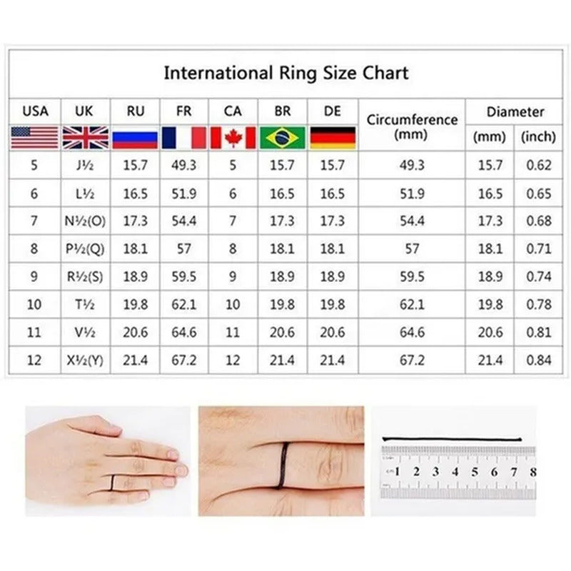 2Pcs/Set Latest Geek Love Quality Bride Ring Set Jewelry Natural Rubyzircon V-Sh