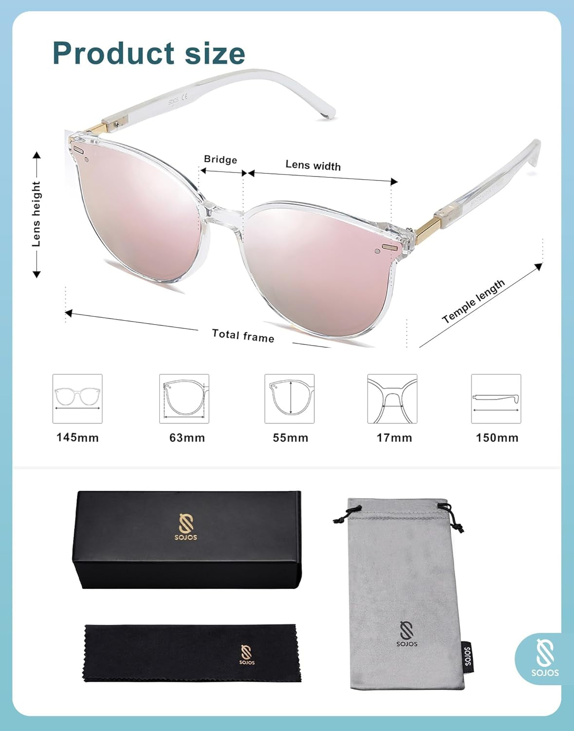 Sunglasses Womens Trendy 2025 Classic round Retro Vintage Shades Large Frame Sunnies SJ2067