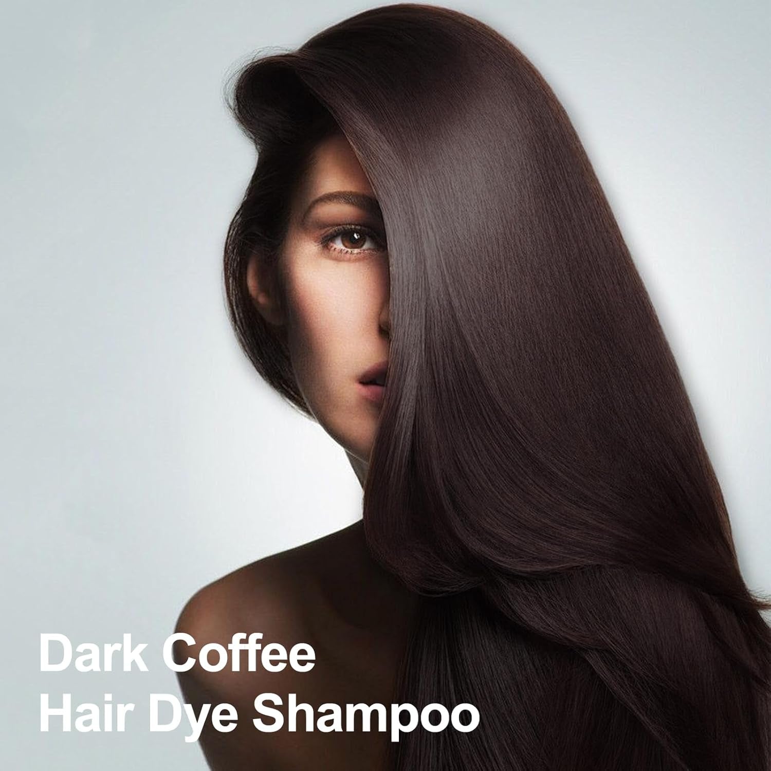Hair Dye Shampoo 3 in 1, Dark Coffee Hair Dye 16.9 FL Oz, Dark Coffee Hair Shampoo, Semi-Permanent Hair Dye Shampoo, Lasts 30 Days Hair Color Shampoo (Dark Coffee)