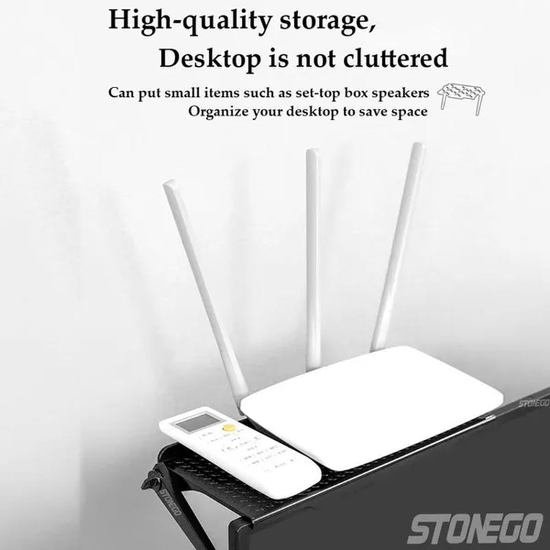 TV Monitor Rack Screen Top Storage Shelf Holder Home Storage Computer Multi-functional Organizer Bracket (Only Shelf) S/L 1PC