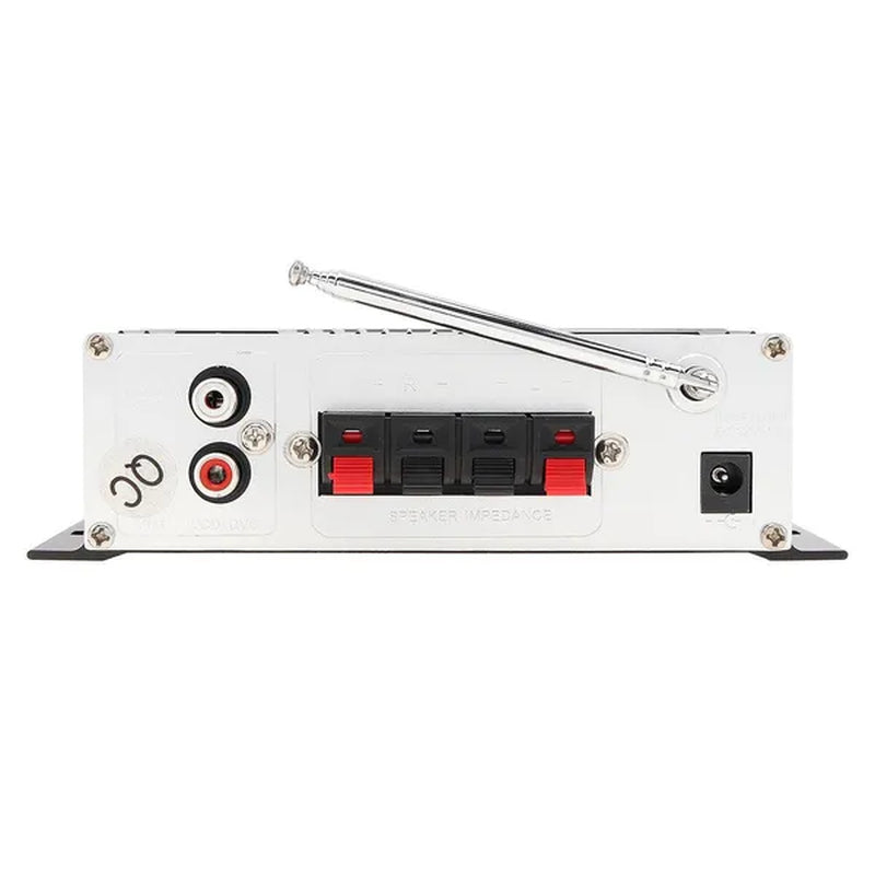 370BT Remote Control Bluetooth 2CH HI-FI High Power Car Audio Amplifier FM Radio Player Support SD / USB / DVD / MP3 for Car Motorcycle Home