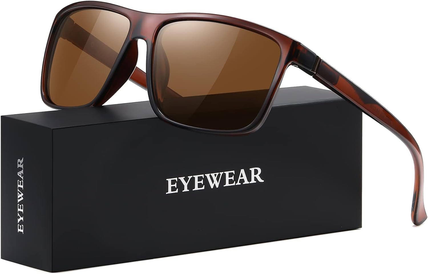 Sunglasses Men Polarized Sunglasses for Mens and Womens,Black Retro Sun Glasses Driving Fishing UV Protection