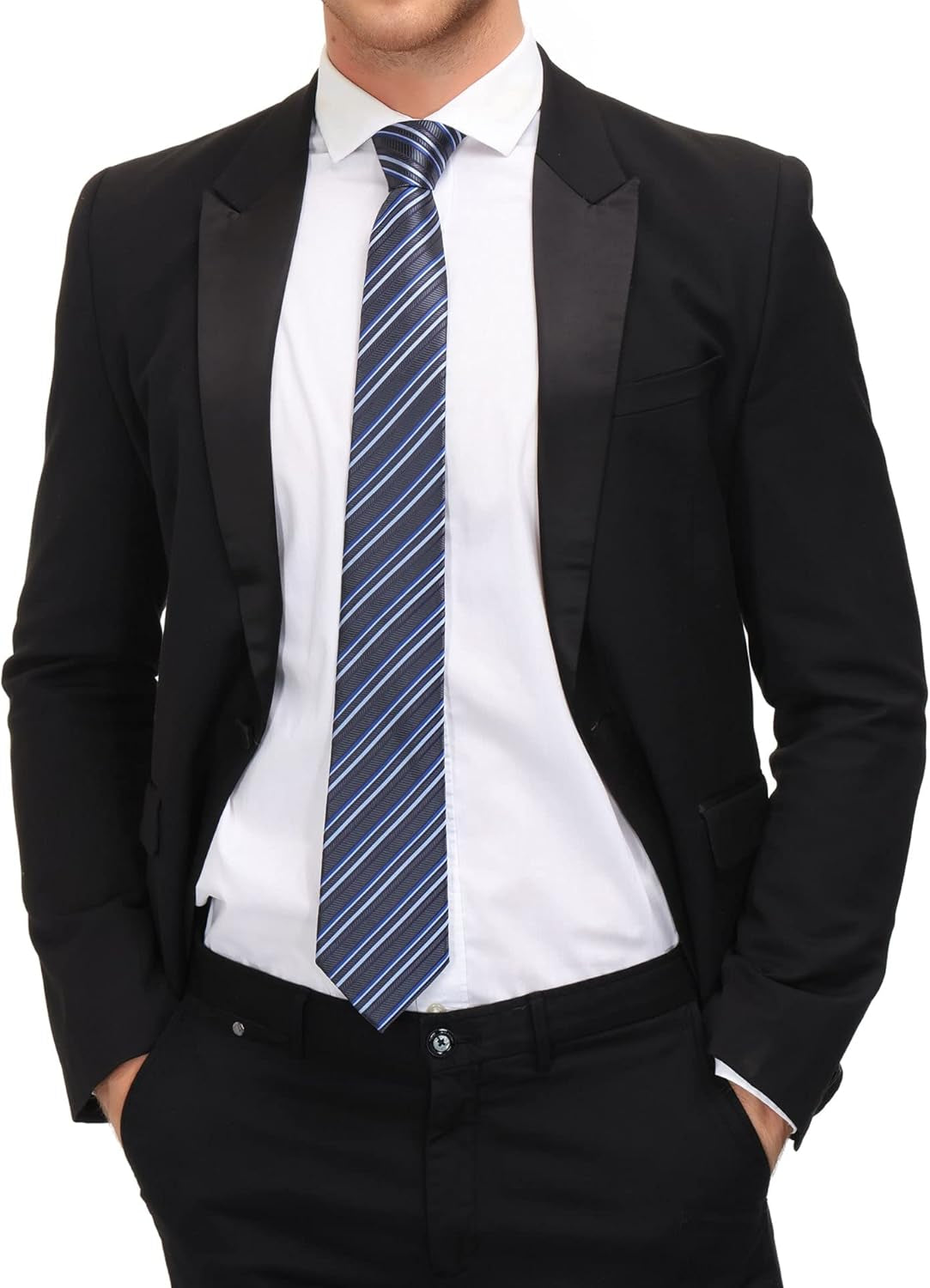 Extra Long Ties for Men Big and Tall Neckties Woven Jacquard Classic Neck Tie Business Wedding