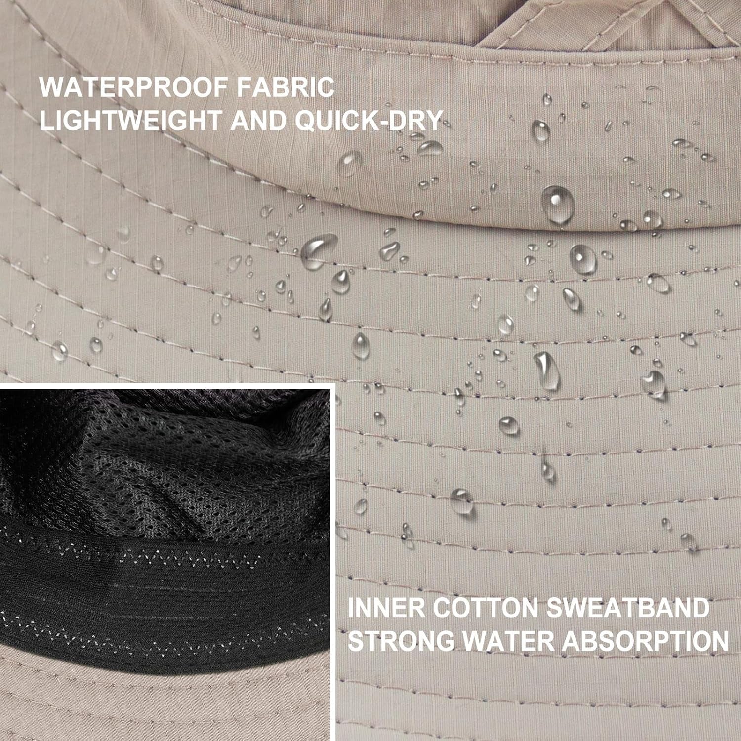 Sun Hats for Women Men UV Protection Summer Hat Wide Brim Packable UPF50 Cowboy Hat Hiking Fishing Hats