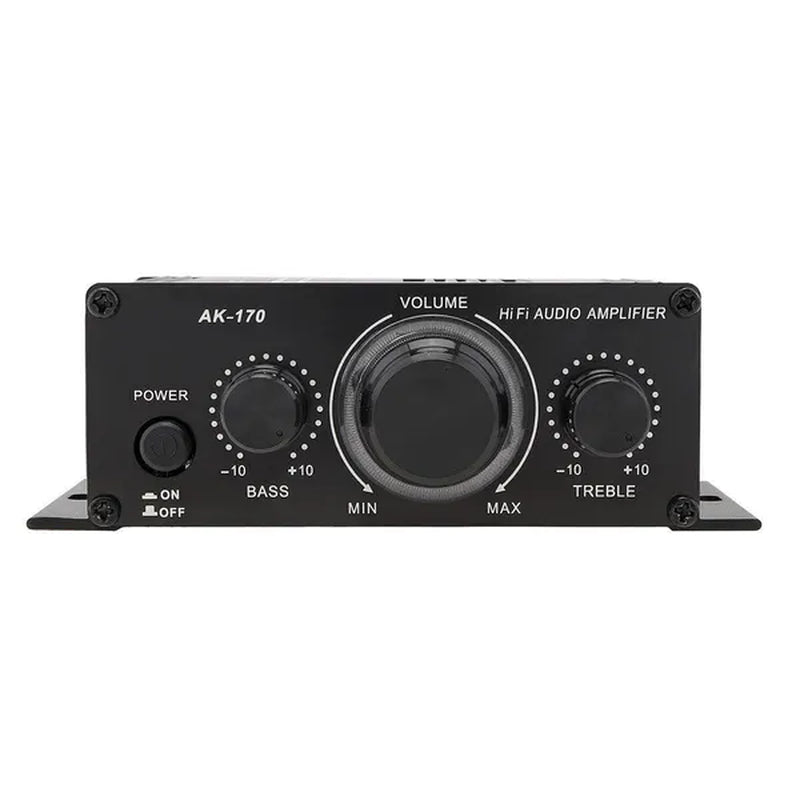 AK170 2 Channel Power Amplifier Audio Karaoke Home Theater Amplifier Mini Hifi Amplifier with USB SD Interface