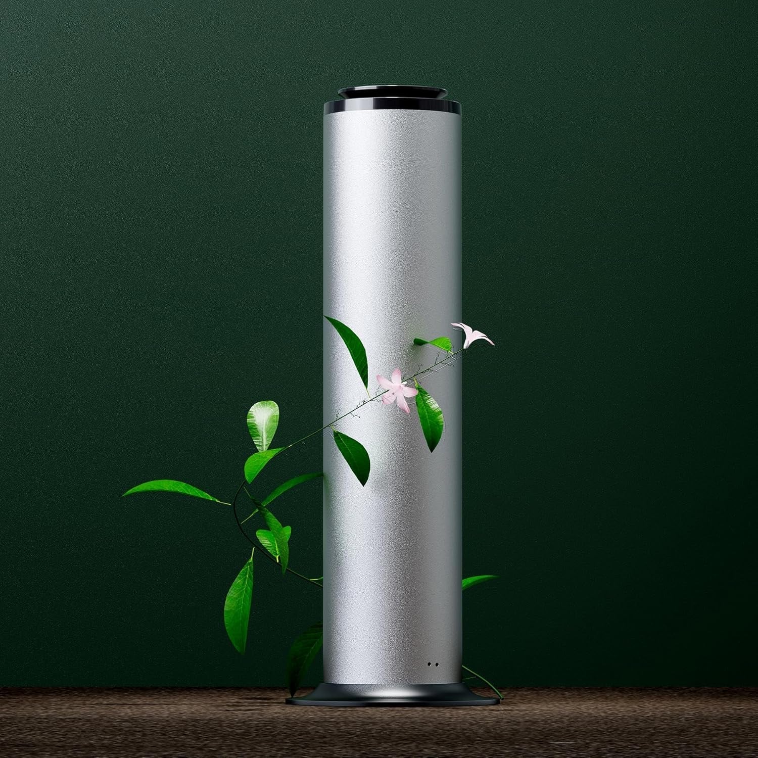 2800 Sq.Ft Floor Standing Waterless Diffuser, 600Ml Scent Air Machine for Home Hotel Scent Diffuser Cold Air Essential Oil Diffuser for Large Room Office, APP and Remote Control (Silver Grey)