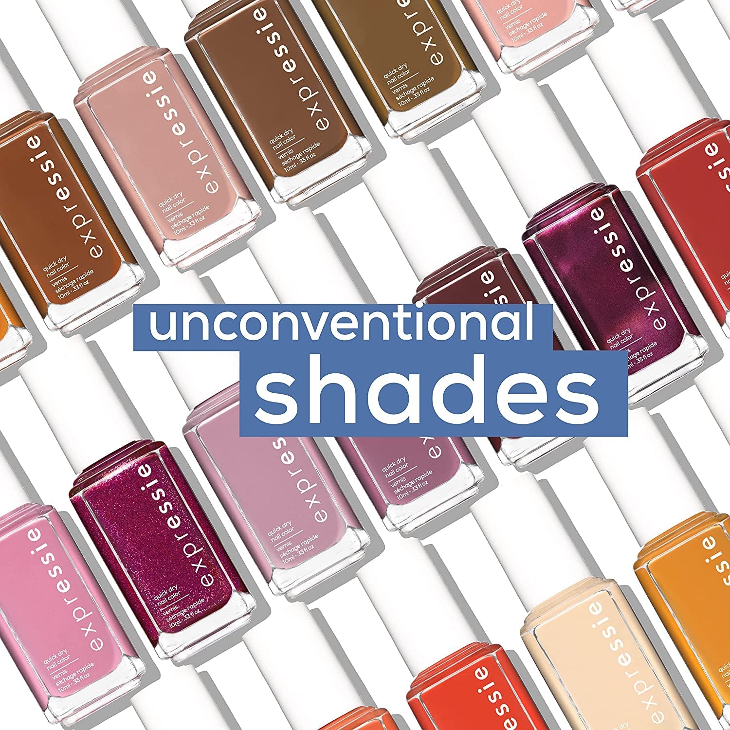 Expr, Quick-Dry Nail Polish, 8-Free Vegan, Nude Pink, Party Mix & Match, 0.33 Fl Oz (Pack of 2)