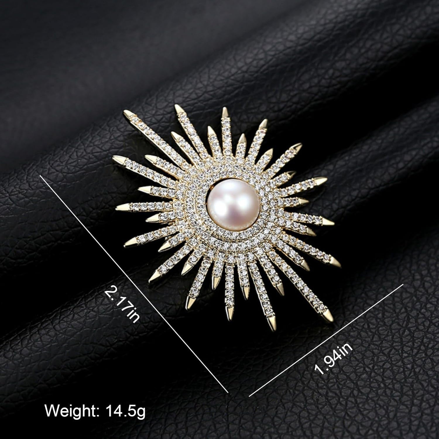Sunflower Brooch Pins Sunflower Pearl Brooch Pins for Women Sunflower Rhinestone Brooch Pins Flower Brooch Pins Pearl Pins for Clothes Lapel Badge Brooch Pins for Lanyards Backpacks Clothes Hats Jackets