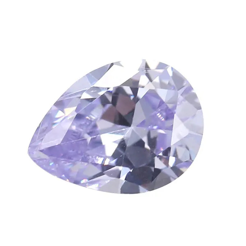 2PC Loose Gemstone Oval Cut Cubic Zirconia Stone Jewelry Production Craft Love Bead Grade VVS 6*8Mm /0.23*0.31Inch