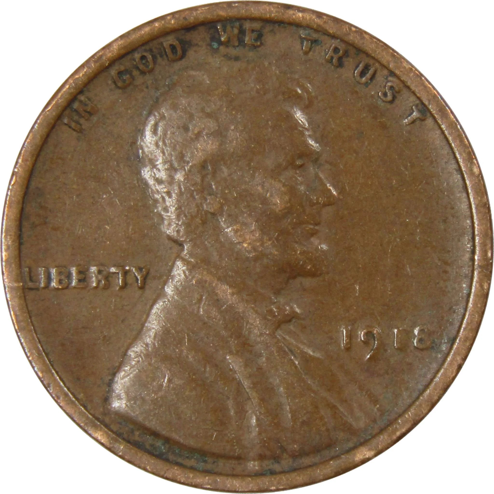 1918 Lincoln Wheat Cent AG about Good Bronze Penny 1C Coin Collectible Master Coins