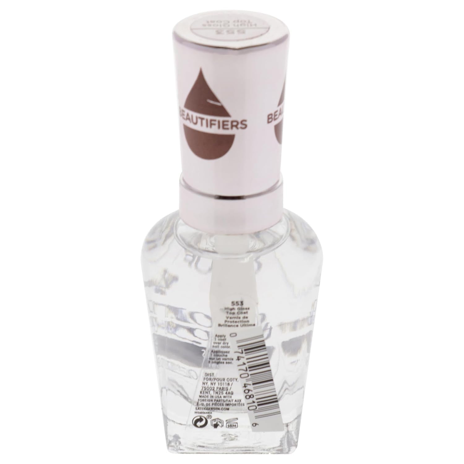 Color Therapy™, High Gloss Top Coat, Argan Oil, Long Lasting, Healthy Nails, Clear Nail Polish