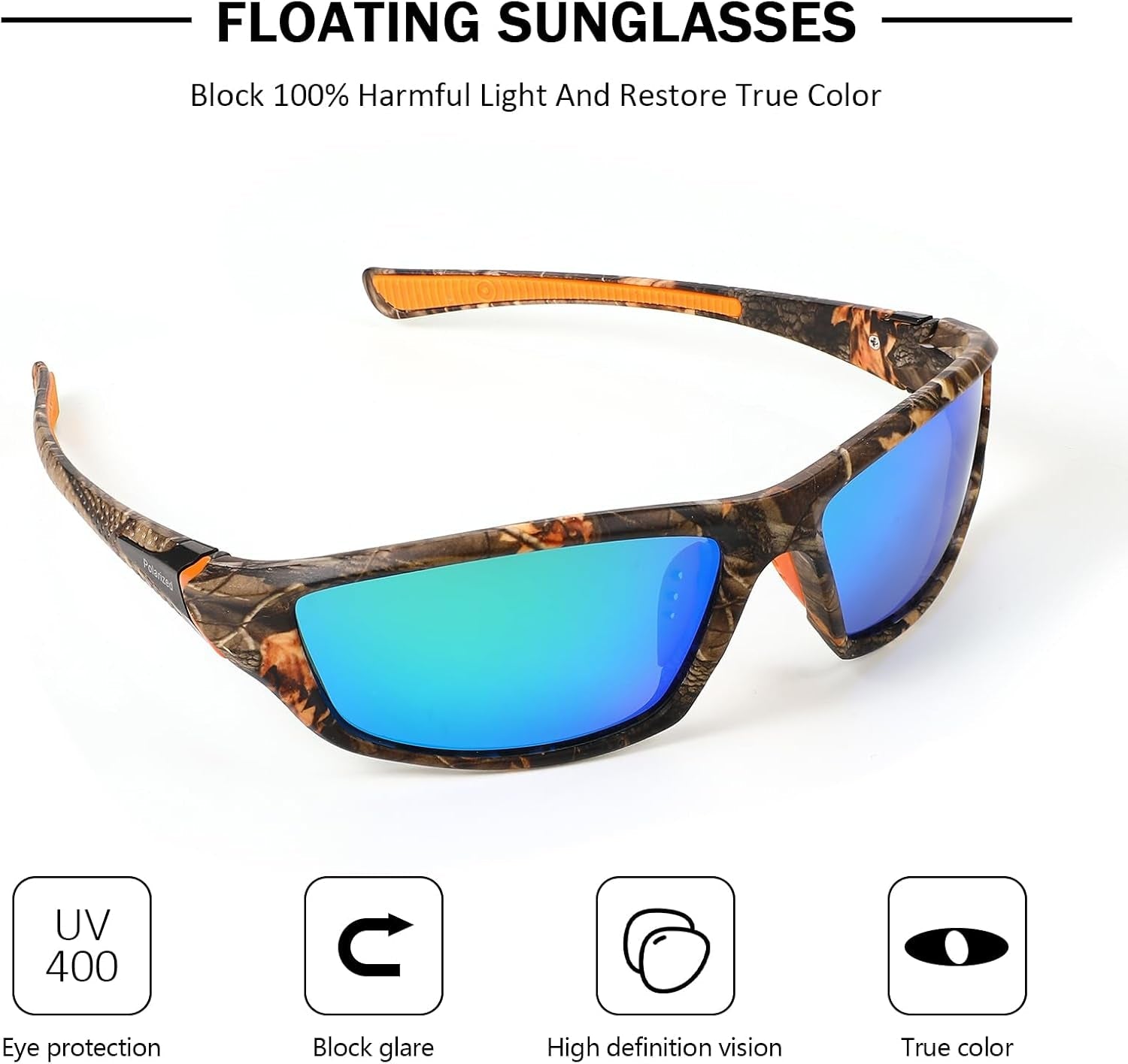 4 Pairs Men Polarized Sunglasses with UV Protection Driving Glasses Sports for Sport Outdoor Activities
