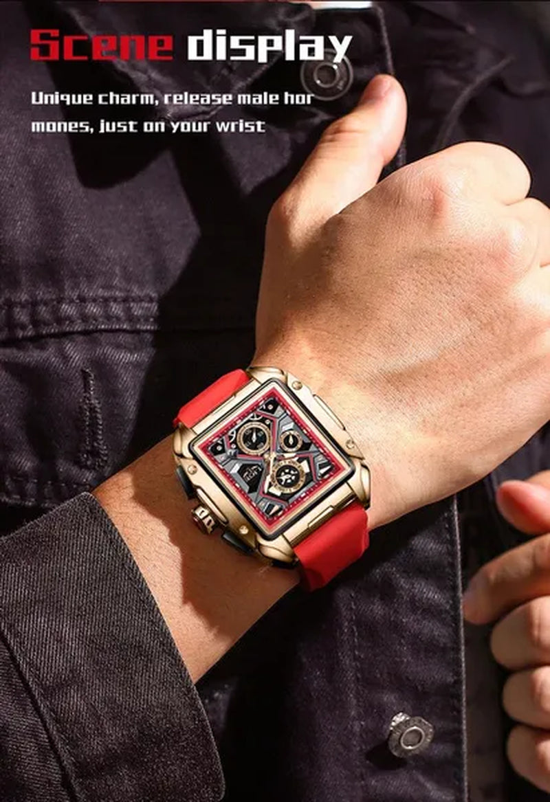 LIGE Big Dial Mens Watches Top Luxury Brand Sport Waterproof Watch Men Chronograph Quartz Clock Automatic Date WristWatches