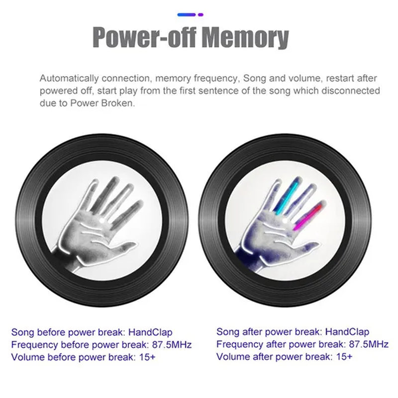 Bluetooth 5.0 FM Transmitter Car Kit MP3 Modulator Player Wireless Handsfree Audio Receiver Dual USB Fast Charger 3.1A