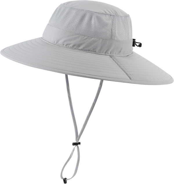 UPF50+ Mens Sun Hat Wide Brim Fishing Hat Foldable Large Brim UV Protection Sun Hat for Men Women Beach Gardening