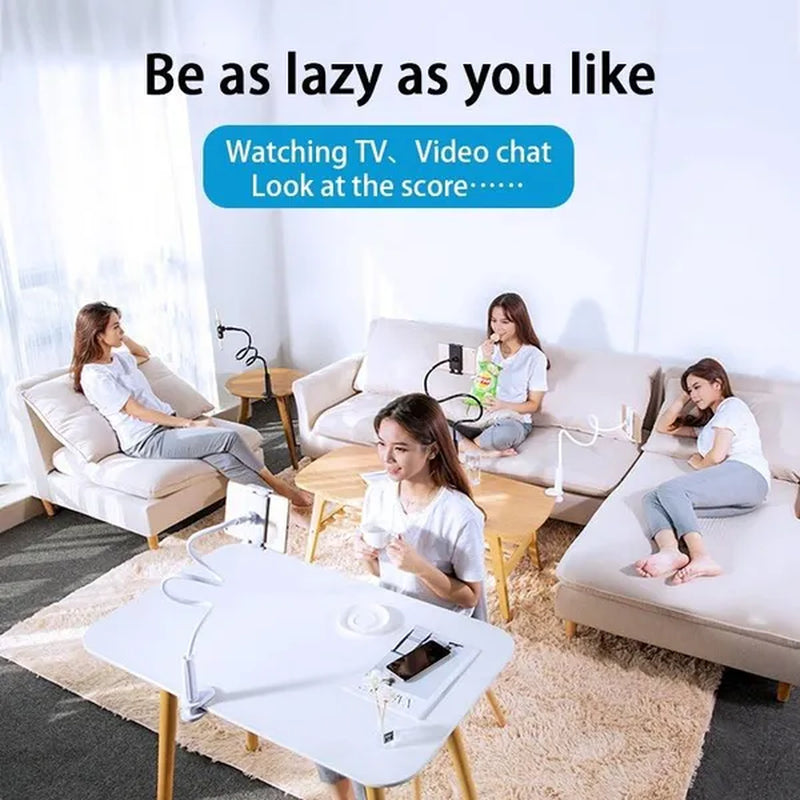 360 Rotating Flexible Long Arms Phone Holder Desktop Bed Lazy Bracket Phone Stand for Mobile Phone and Tablet