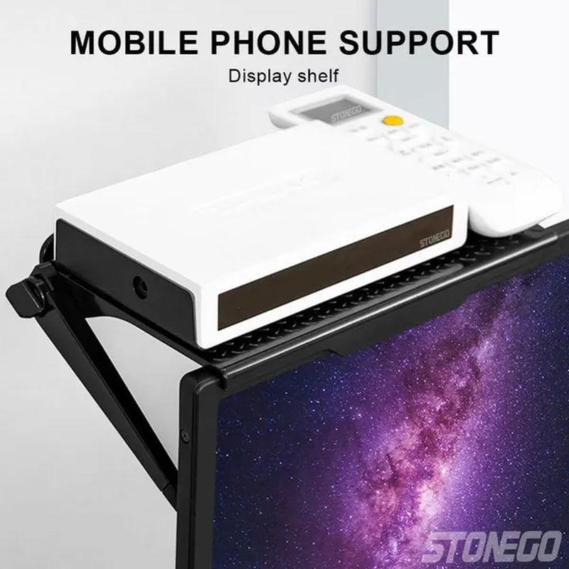 TV Monitor Rack Screen Top Storage Shelf Holder Home Storage Computer Multi-functional Organizer Bracket (Only Shelf) S/L 1PC