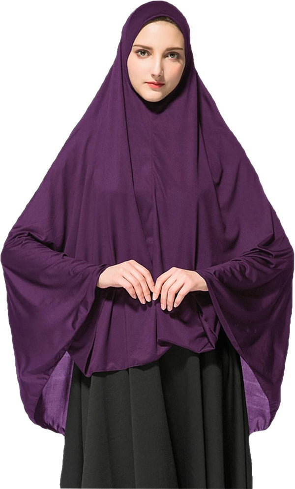 Women Muslim Islam Headscarf Hijabs Muslim Headscarf Turban Jersey Hijabs Long Cape Hat