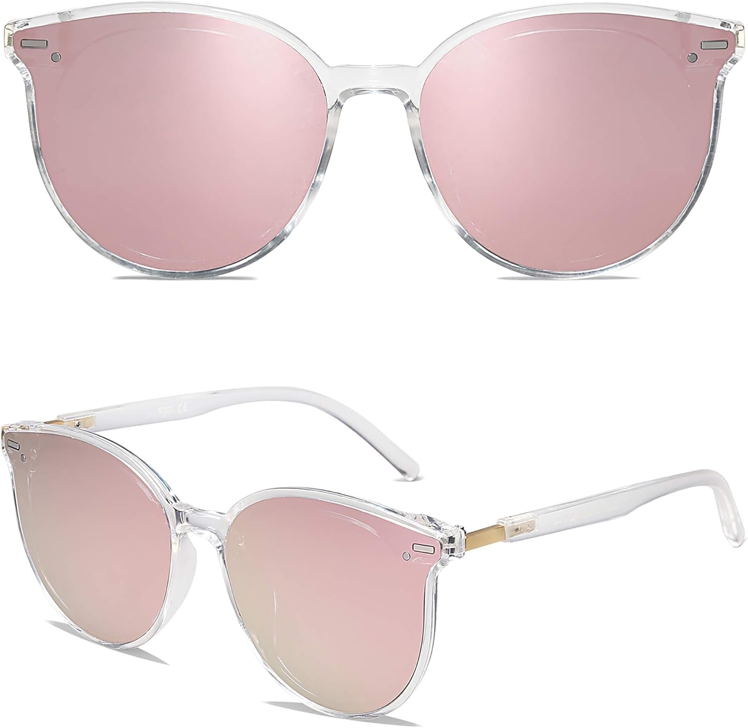 Sunglasses Womens Trendy 2025 Classic round Retro Vintage Shades Large Frame Sunnies SJ2067