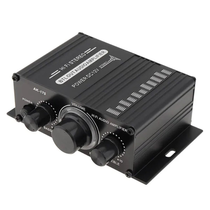 AK170 2 Channel Power Amplifier Audio Karaoke Home Theater Amplifier Mini Hifi Amplifier with USB SD Interface