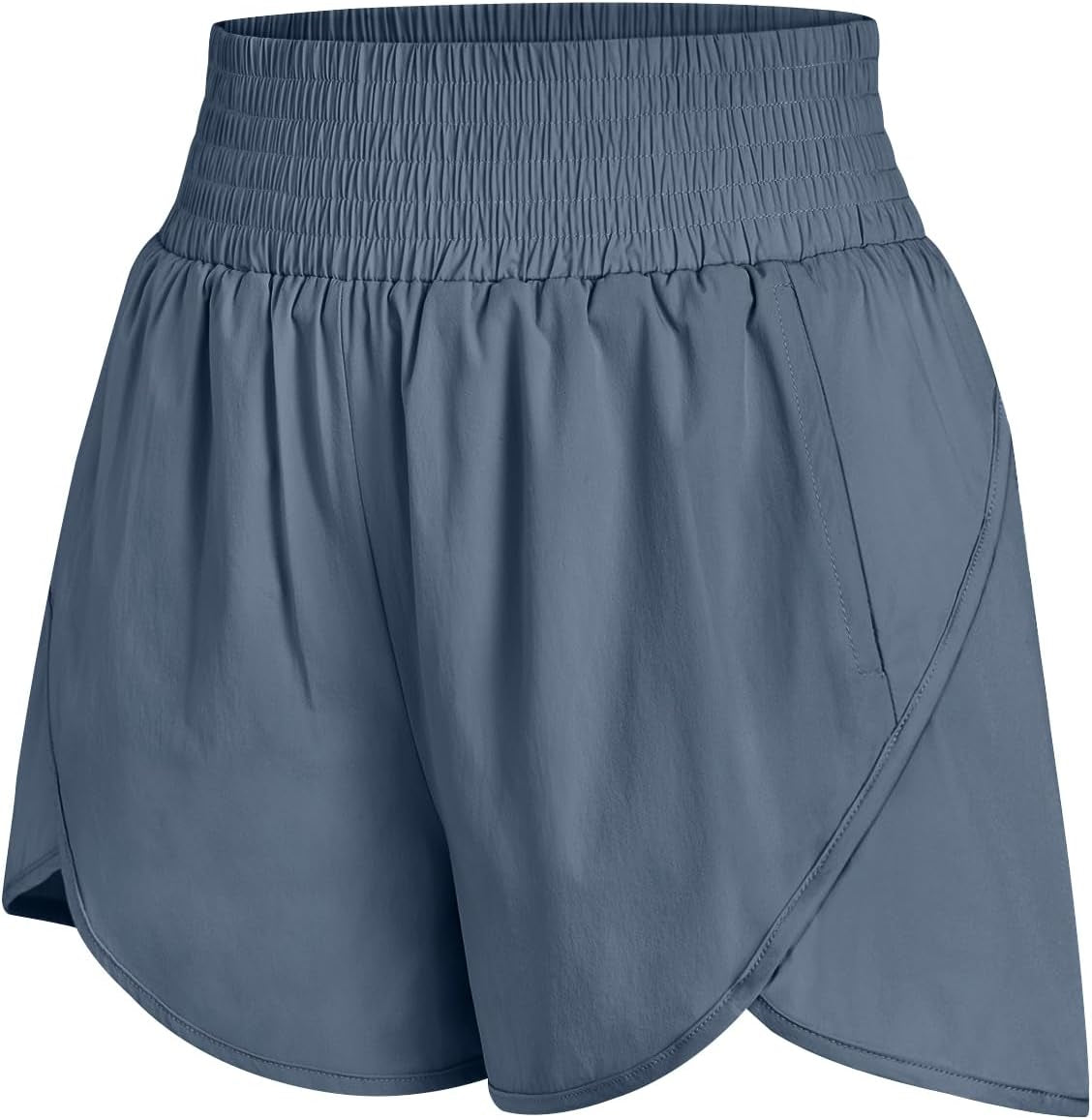 Womens Athletic Shorts High Waisted Running Shorts Gym Workout Shorts Casual Comfy Sport Shorts with Pockets 2025
